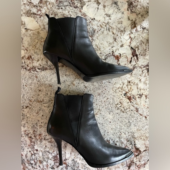 Acne Studios Jemma PointyToe Black Leather Stiletto Heel Bootie - Size 38 (US 8) - Picture 16 of 16